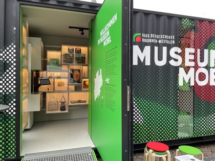 Blick in den MuseumMobil-Container