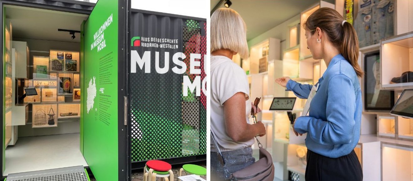 Blick in den MuseumMobil-Container