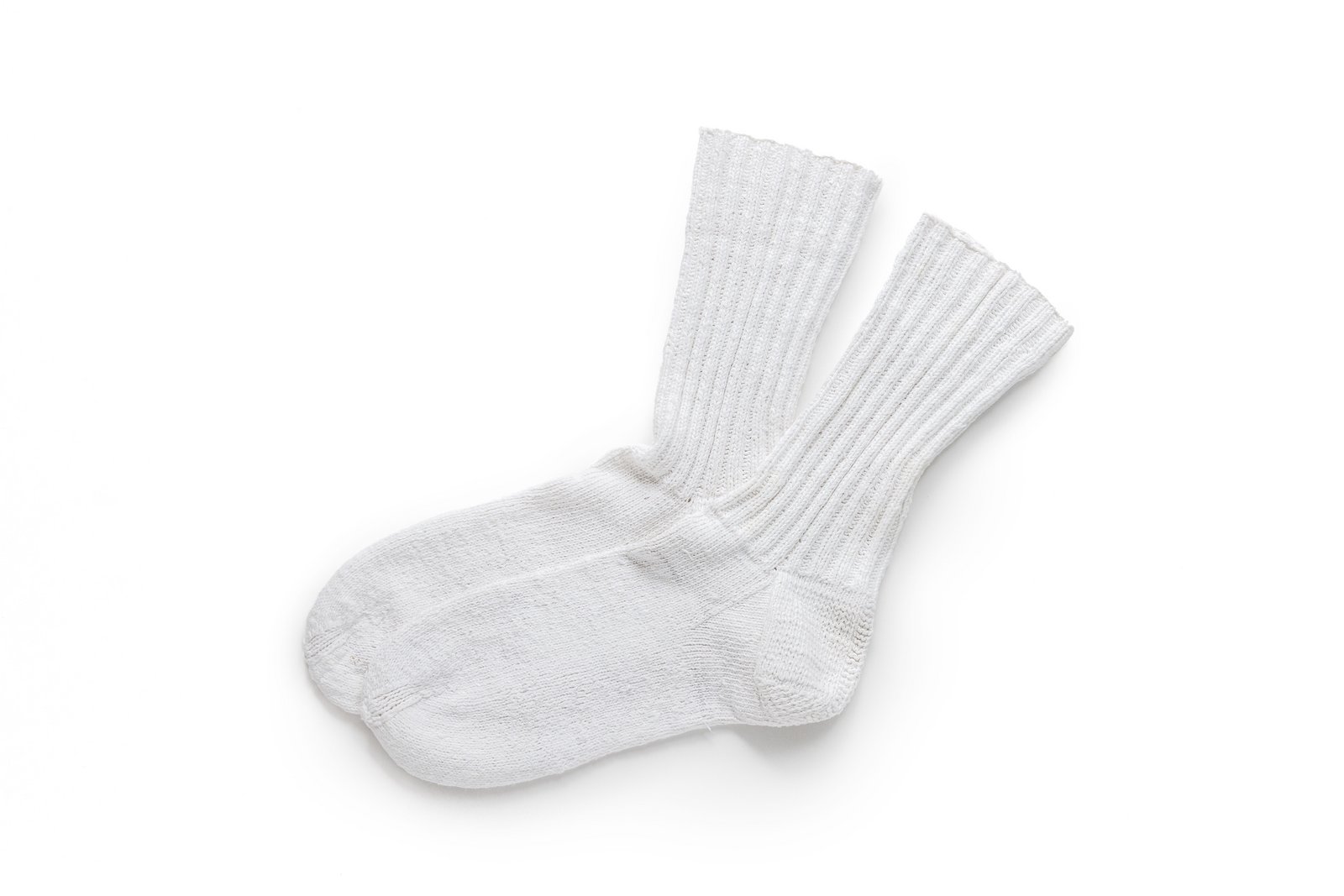 Ein paar weiße Socken